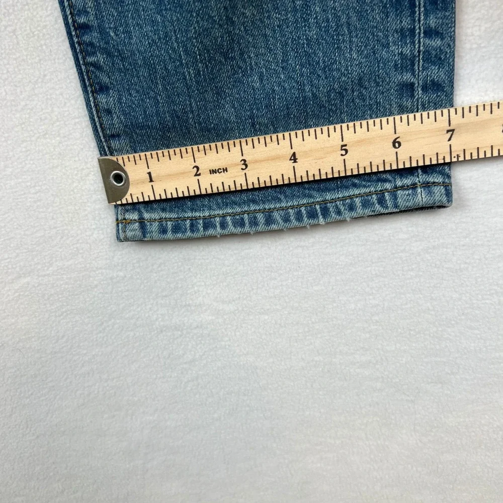 J.Crew Straight Flex Jeans Distressed Denim Blue‎ Mens Size 31x32